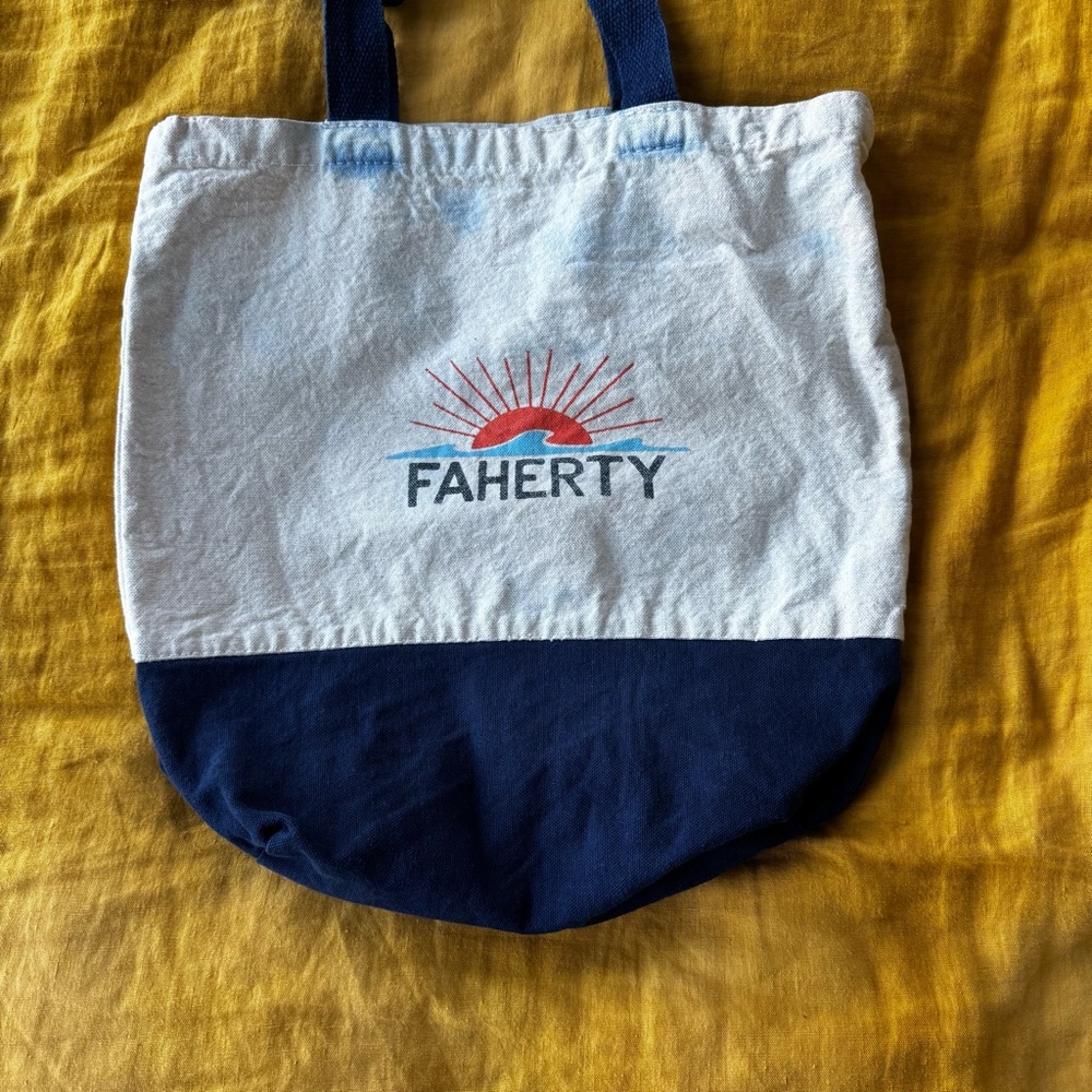 Faherty Sunburst Canvas Tote